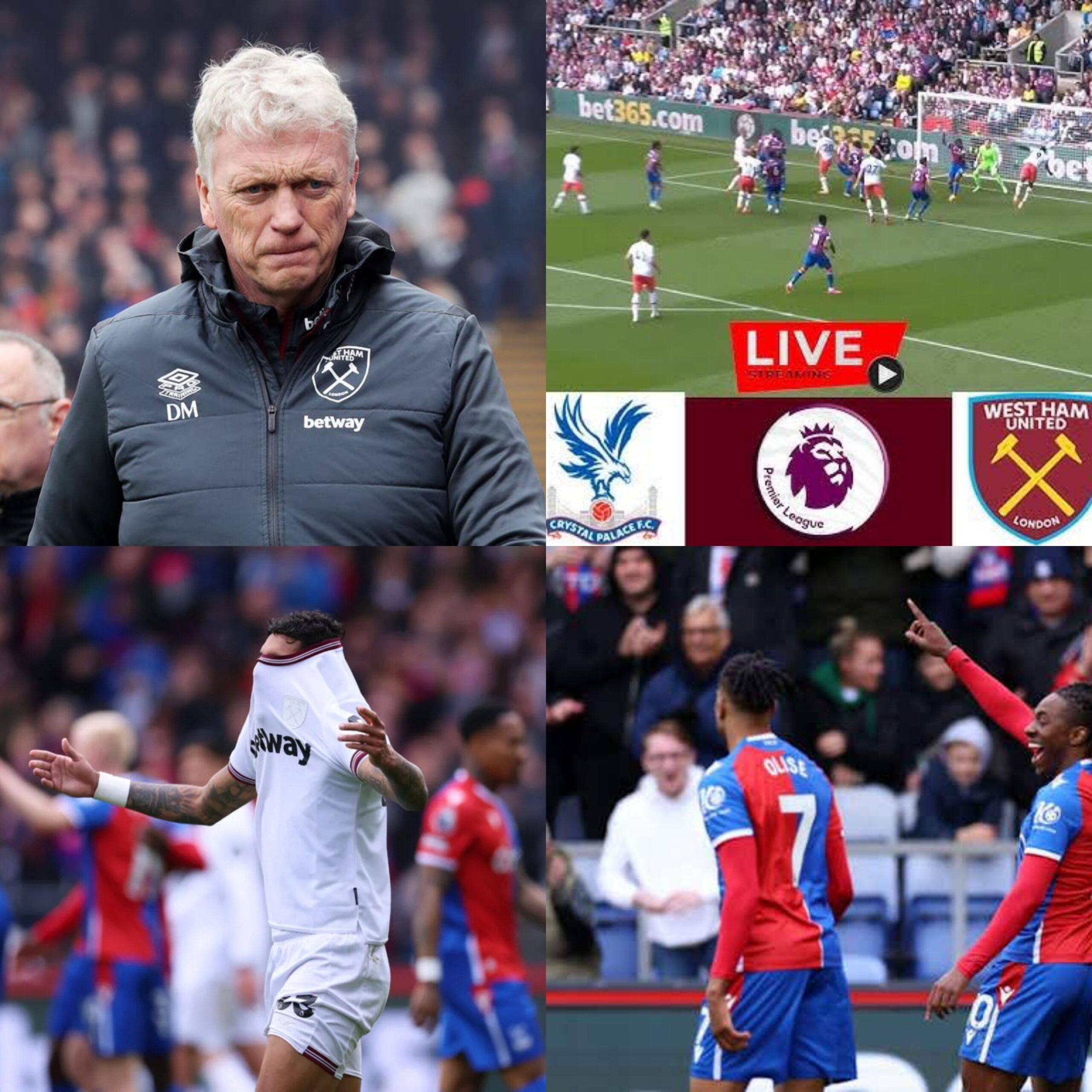 Outrageous Moyes absolutely tears West Ham players apart following shocking Crystal Palace meltdown!