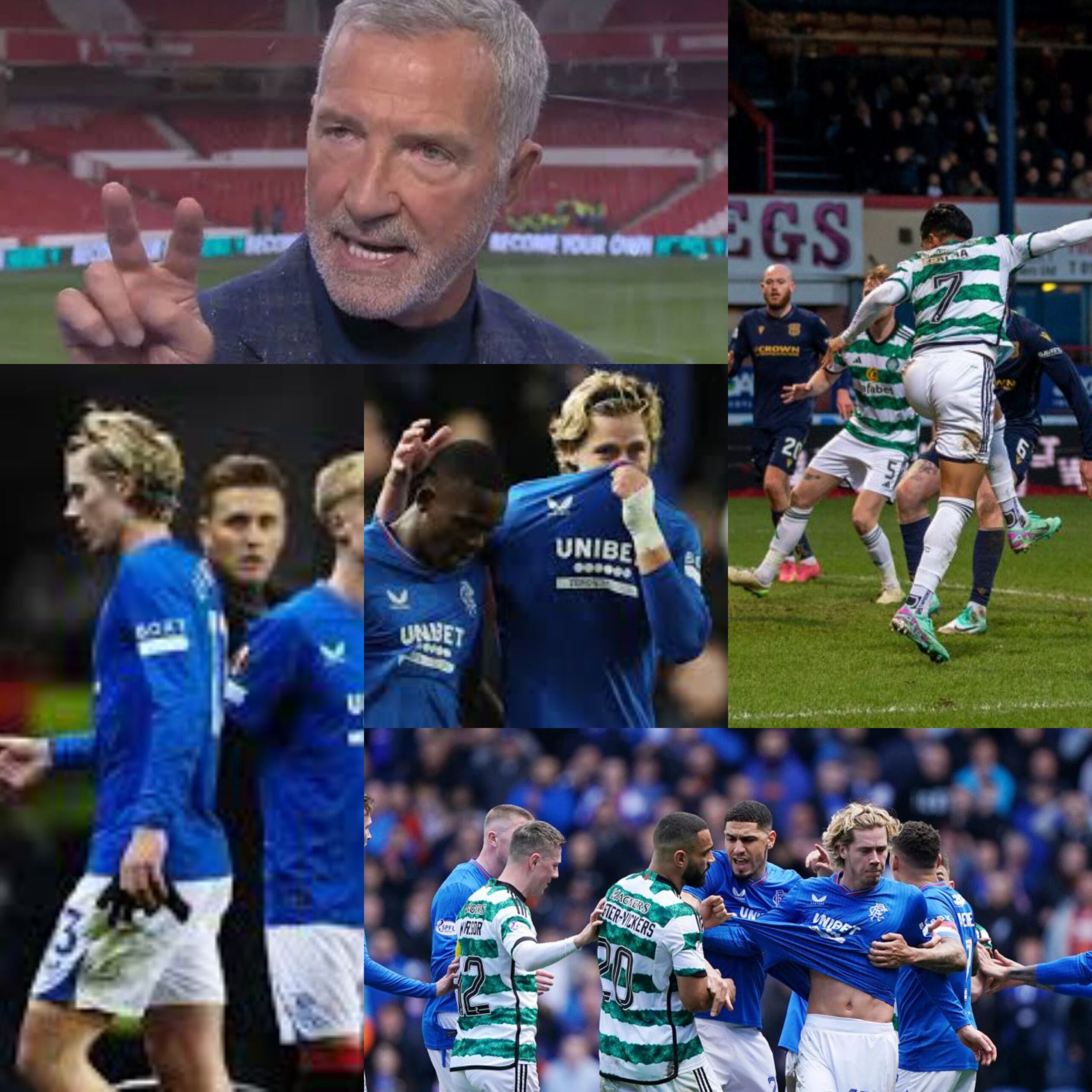 Graeme Souness EXPLODES in heated TV Clash over Celtic vs Rangers position!