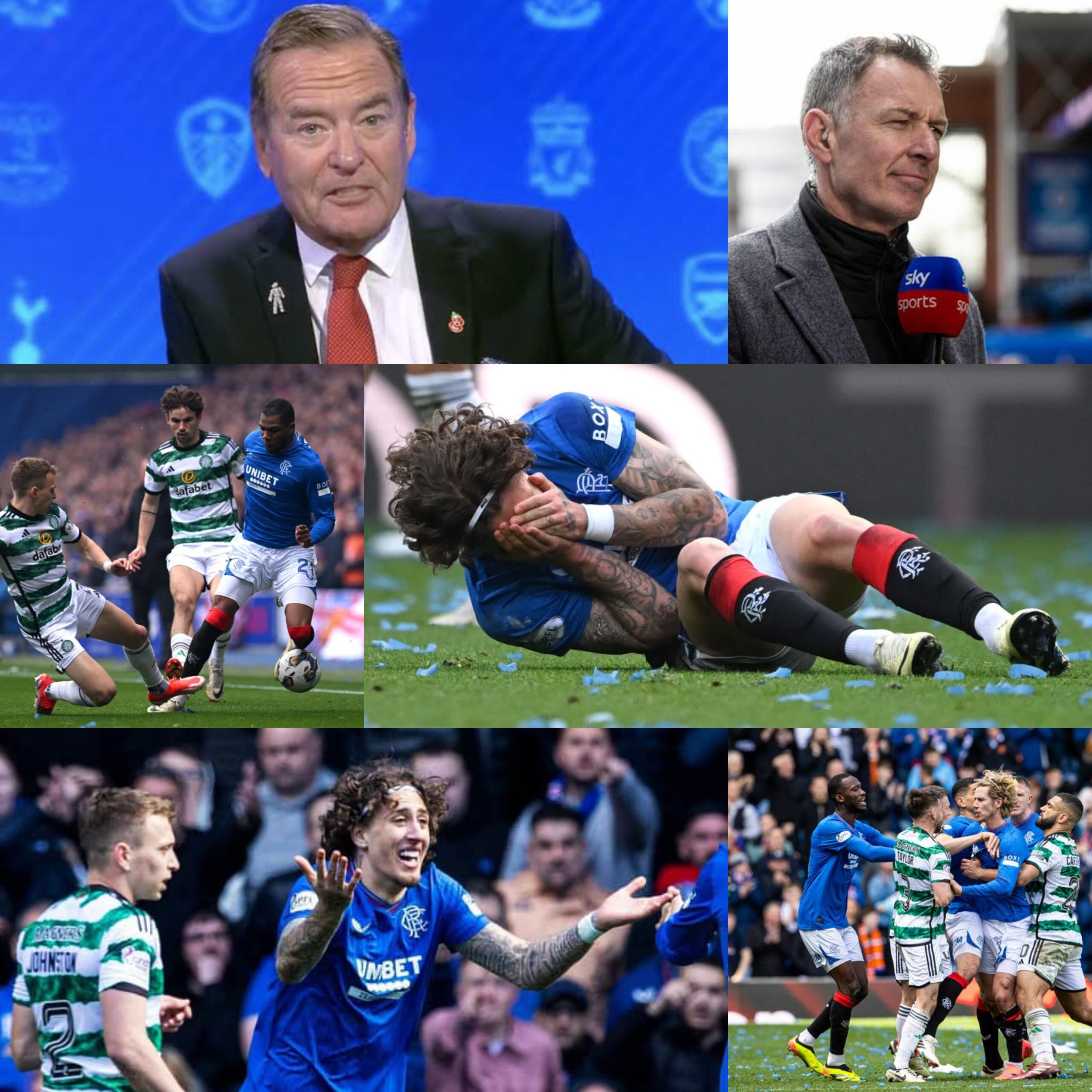 “Why don’t they just battle it out endlessly on a weekly basis? Who needs any other matches anyway!” Jeff Stelling lampoons the frequency of Celtic and the Ibrox side going head-to-head on the field