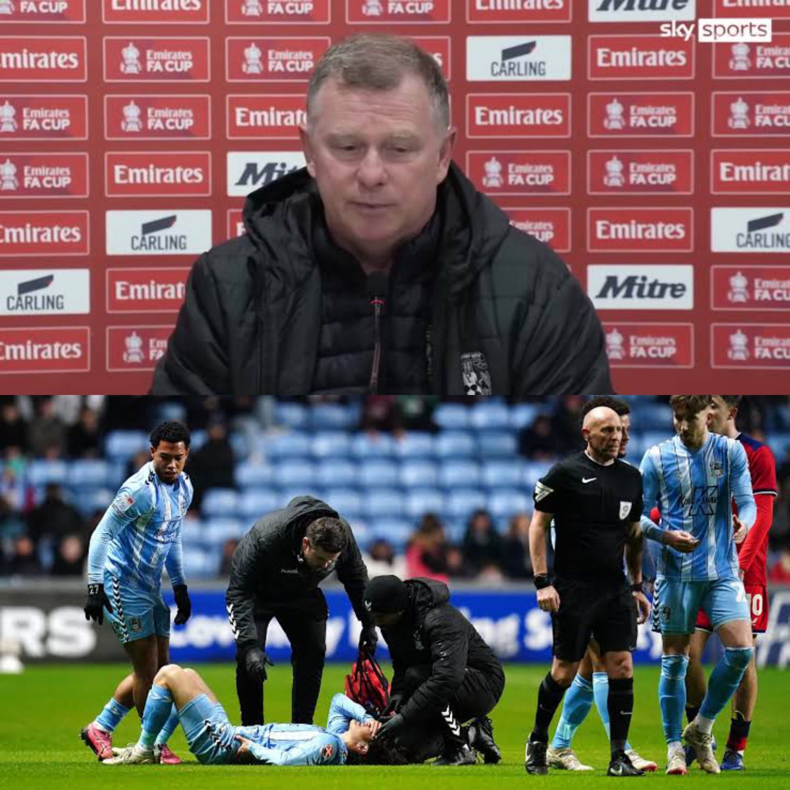 Mark Robins gives zero details as Coventry City face another injury crisis