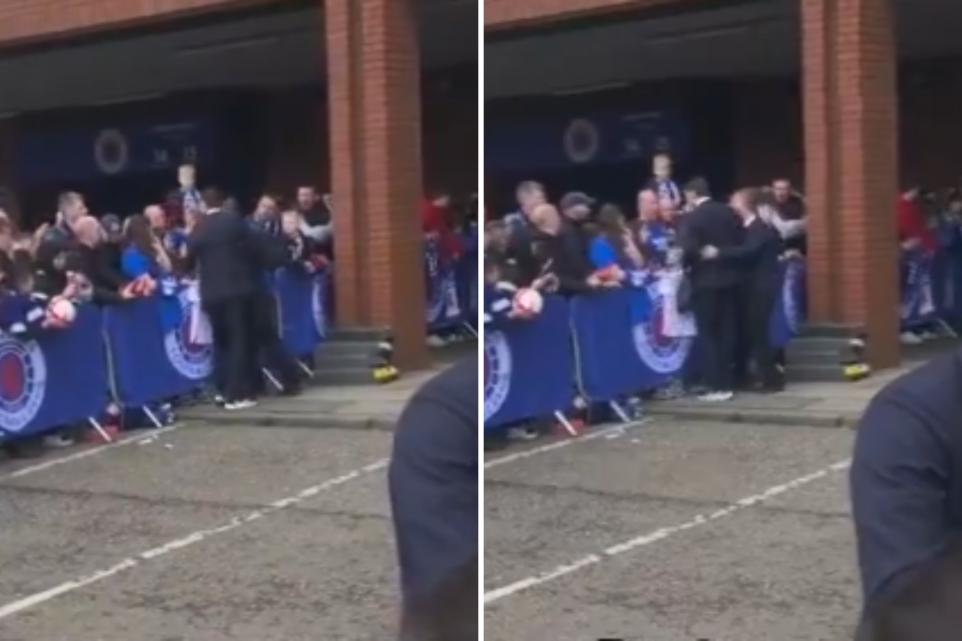 Rangers star caught in explosive ‘brawl’ with fan outside stadium – You won’t believe what happened next!